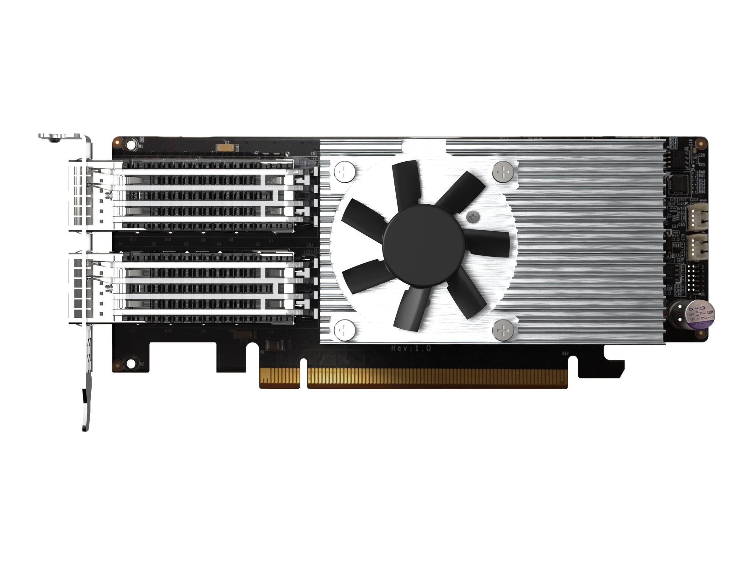 QNAP QXG-100G2SF-E810 - Netzwerkadapter - PCIe 4.0 x16 Low-Profile