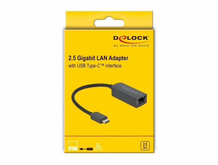 Delock - Netzwerkadapter - USB-C 3.2 Gen 1 / Thunderbolt 3