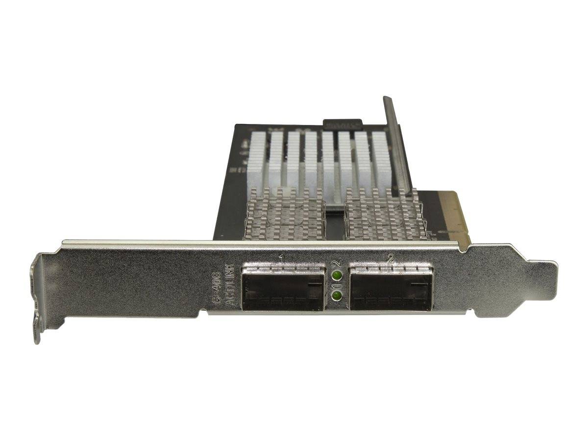 StarTech.com Dual Port 40G QSFP+ Netzwerkkarte - Intel XL710 Open QSFP+ Converged Adapter - PCIe 40 Gigabit Ethernet Ser