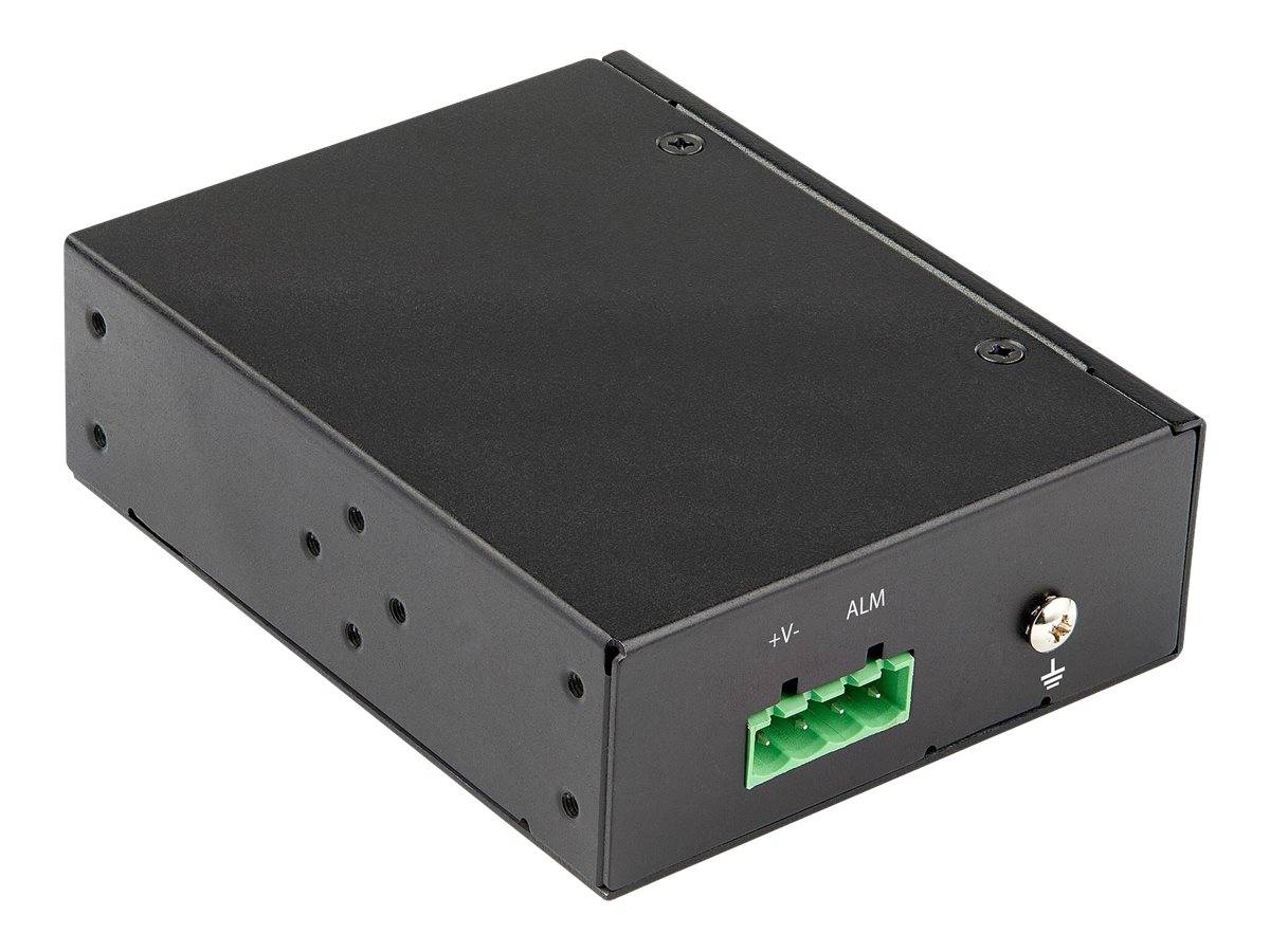 StarTech.com PoE + Industrial Media Converter 60W - Medienkonverter LWL Kupfer - Singlemode-/Multimode Glasfaser auf Kup