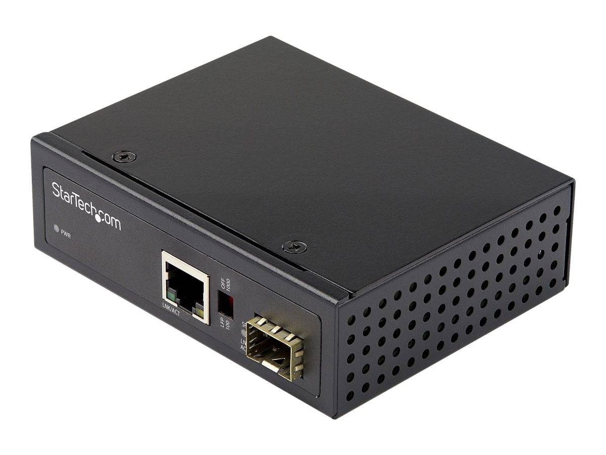 StarTech.com Industrial Media Converter - 1 Gbit/s Medienkonverter LWL Kupfer - Singlemode-/Multimode Glasfaser auf Kupf