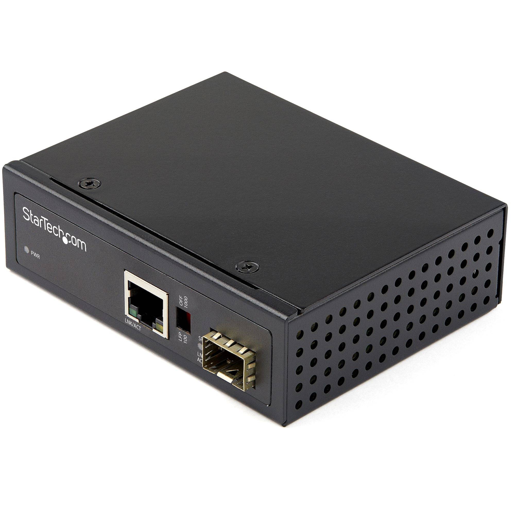 StarTech.com Industrial Media Converter - 1 Gbit/s Medienkonverter LWL Kupfer - Singlemode-/Multimode Glasfaser auf Kupf