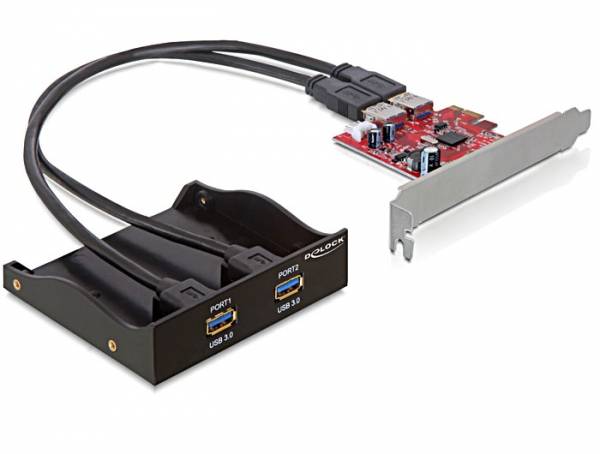 DeLock USB 3.0 Front Panel - USB-Adapter - PCIe