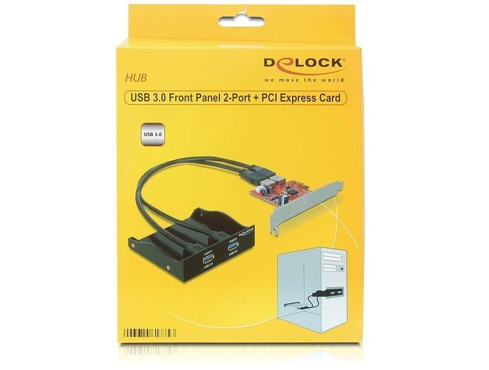 DeLock USB 3.0 Front Panel - USB-Adapter - PCIe