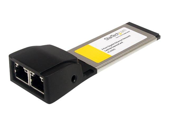 StarTech.com 2 Port Gigabit Ethernet ExpressCard - Dual Port Laptop Netzwerkkarte - ExpressCard (34mm)
