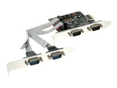 INLINE - Schnittstellenkarte - 4x Seriell 9-pol - PCIe (PCI-Express)