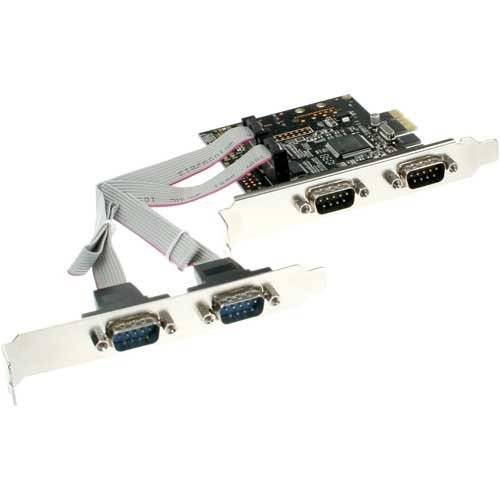 INLINE - Schnittstellenkarte - 4x Seriell 9-pol - PCIe (PCI-Express)