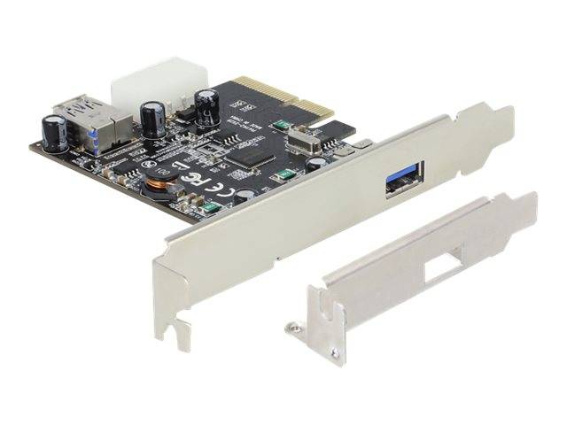 DeLock PCI Express x4 Card > 1 x external + 1 x internal SuperSpeed USB 10 Gbps (USB 3.1, Gen 2)