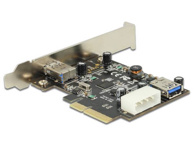 DeLock PCI Express x4 Card > 1 x external + 1 x internal SuperSpeed USB 10 Gbps (USB 3.1, Gen 2)