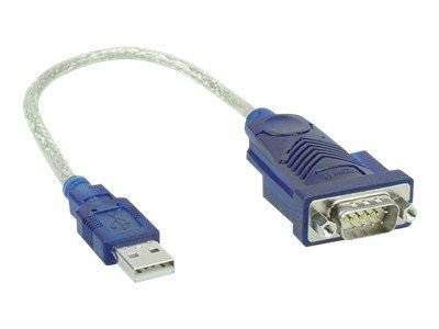INLINE - USB zu Seriell Adapterkabel - Stecker A an 9pol Sub D Stecker