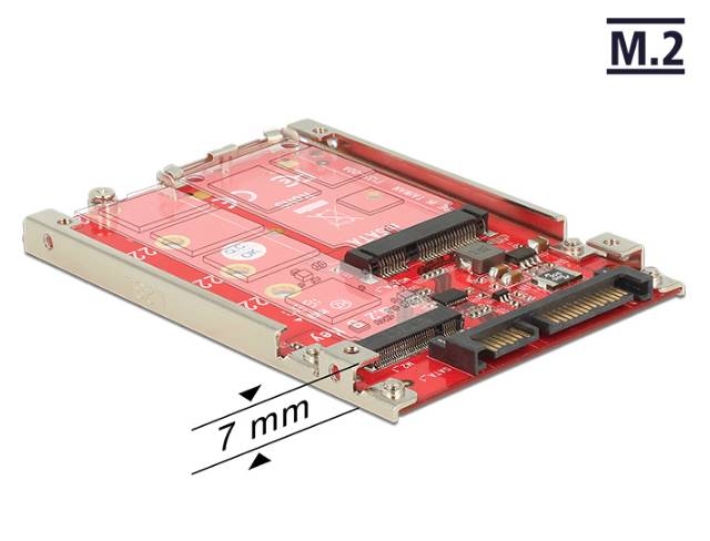 DeLOCK - Speicher-Controller - M.2 - M.2 Card / mSATA