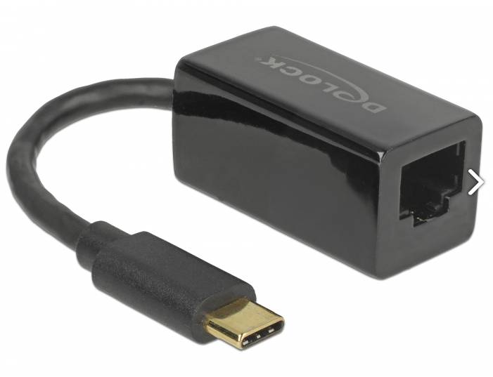 DeLock - Netzwerkadapter - USB-C 3.1 - Gigabit Ethernet x 1
