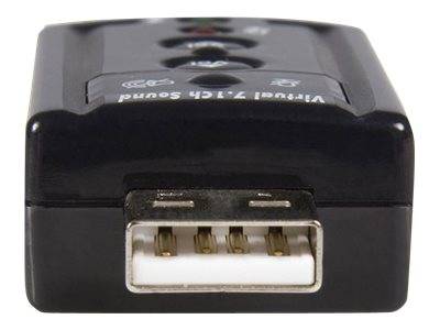 StarTech.com USB Audio Adapter 7.1 - USB auf Soundkarte Virtual 3D Soundeffekt 7.1 - Soundcard mit USB (Stecker)