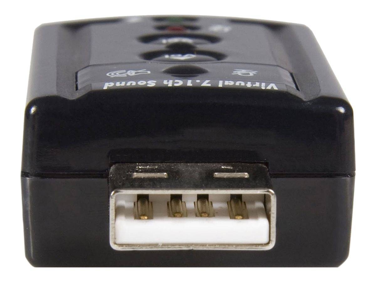 StarTech.com USB Audio Adapter 7.1 - USB auf Soundkarte Virtual 3D Soundeffekt 7.1 - Soundcard mit USB (Stecker)