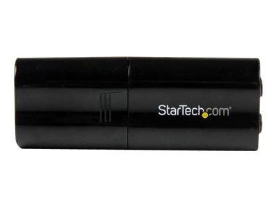 StarTech.com USB Sound Card - 3.5mm Audio Adapter - External Sound Card - Black - External Sound Card (ICUSBAUDIOB)