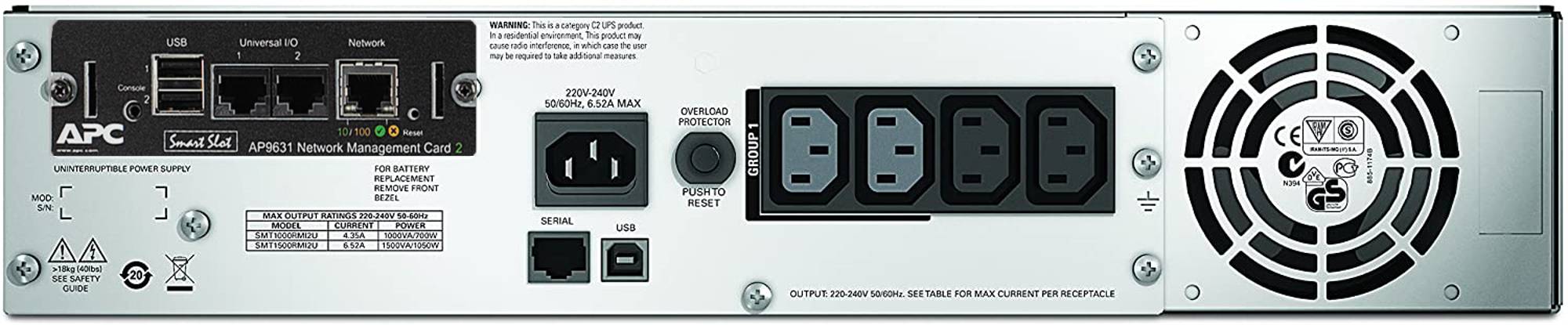 APC Smart-UPS 1500VA LCD RM - USV (Rack - einbaufähig)