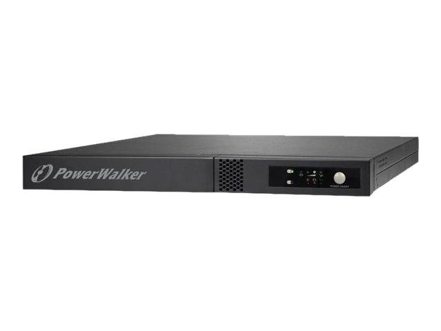 PowerWalker VFI 1000R/1U - USV (Rack - einbaufähig) - 800 Watt - 1000 VA 7 Ah - RS-232, USB - Ausgangsanschlüsse: 3 - 1U - 48.3 cm (19")