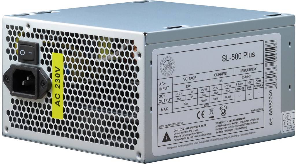 Inter-Tech SL-500 Plus - Netzteil (intern) - ATX12V 2.4