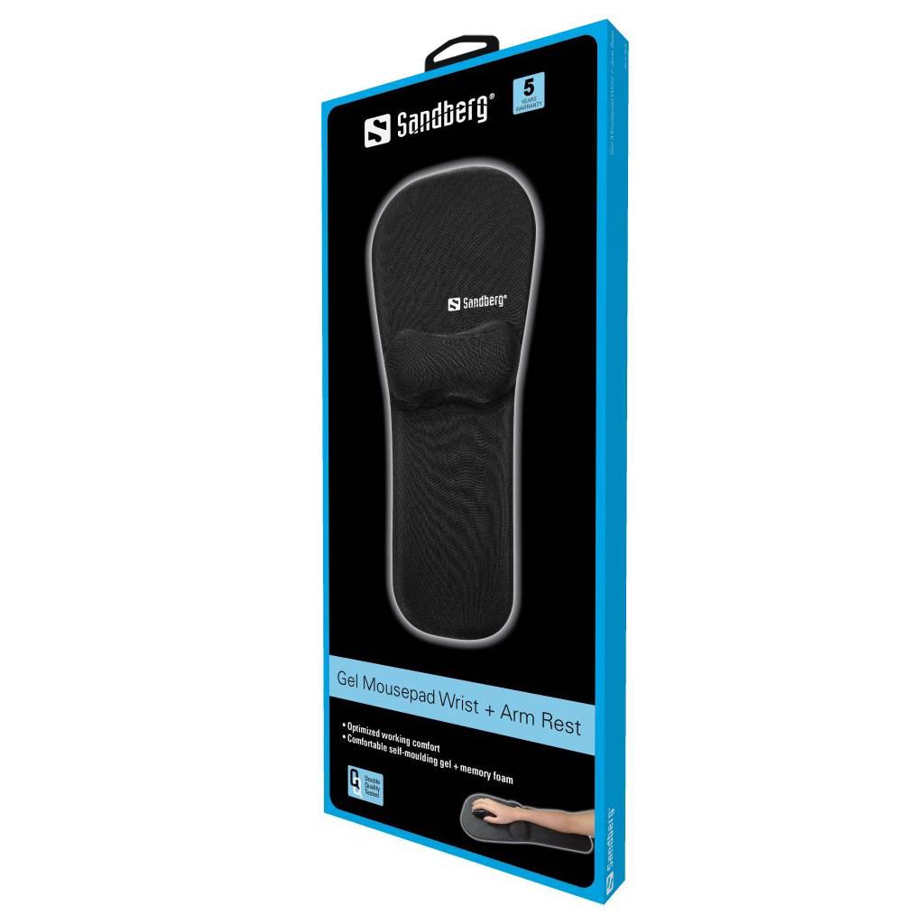 Sandberg - Mauspad mit Handgelenkspolster und