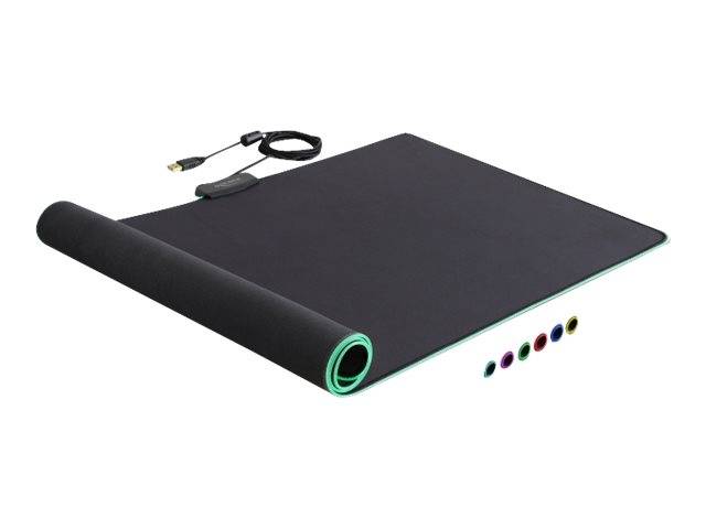 DeLOCK - Beleuchtetes Mousepad - Schwarz