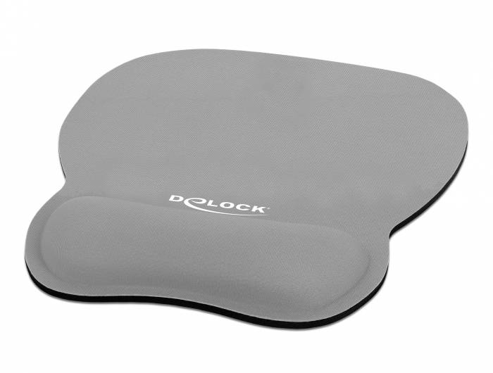 Delock Ergonomic - Mauspad mit Handgelenkpolsterkissen