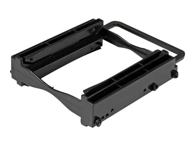 StarTech.com Dual 2,5 SSD/HDD Einbaurahmen für 3,5 Laufwerksschacht - Werkzeuglose Installation - 2 Laufwerks Adapter -