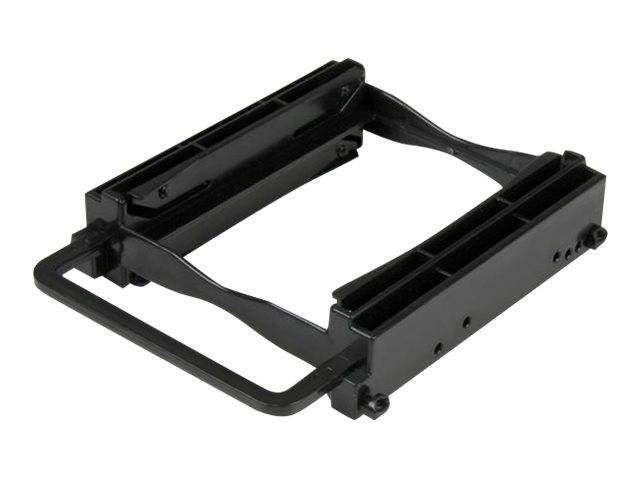 StarTech.com Dual 2,5 SSD/HDD Einbaurahmen für 3,5 Laufwerksschacht - Werkzeuglose Installation - 2 Laufwerks Adapter -