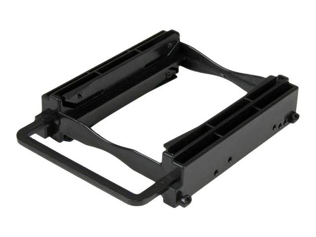 StarTech.com Dual 2,5 SSD/HDD Einbaurahmen für 3,5 Laufwerksschacht - Werkzeuglose Installation - 2 Laufwerks Adapter -