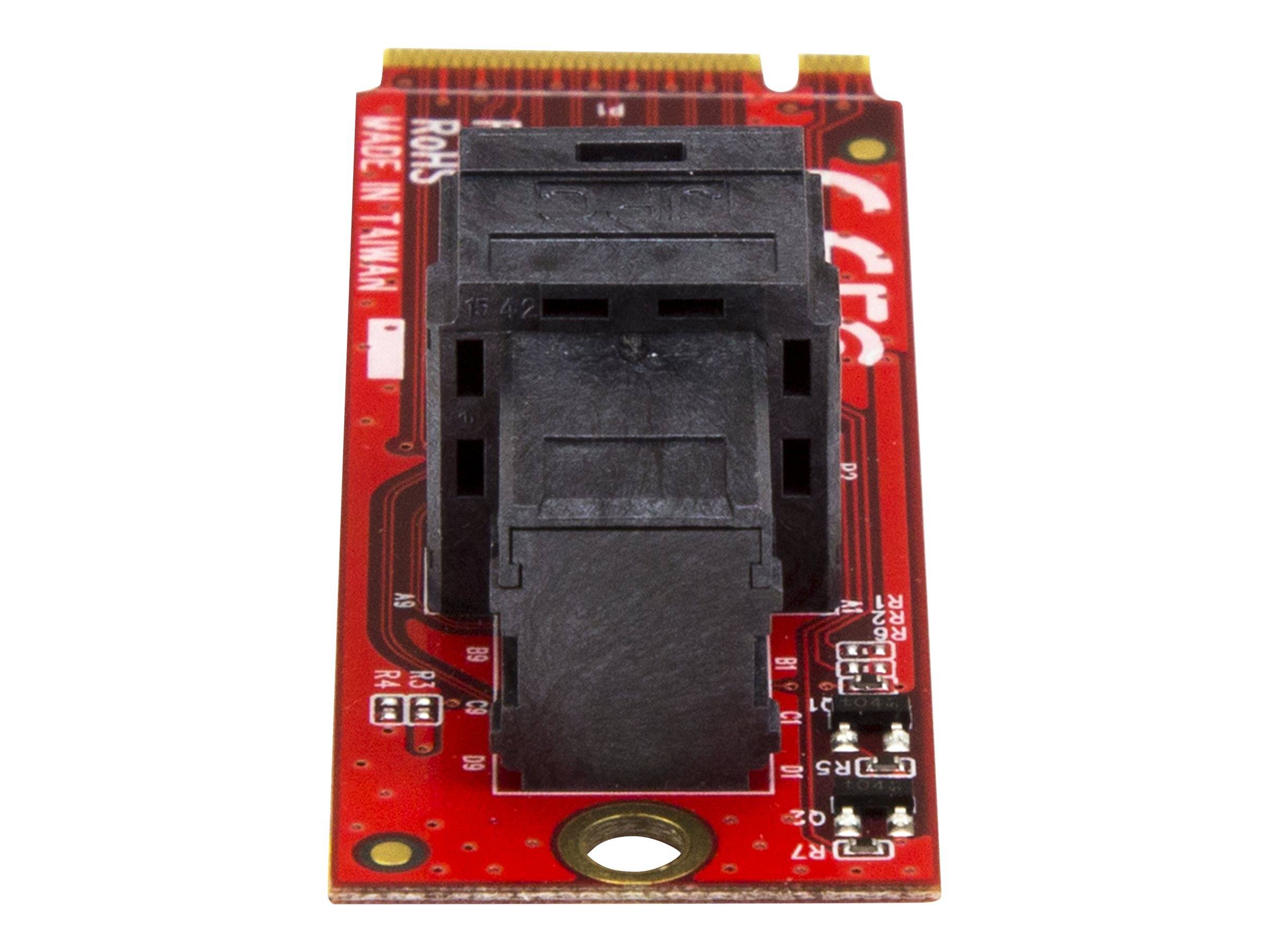 StarTech.com U.2 (SFF-8643) auf M.2 PCI Express 3.0 x4 Adapterkarte für 2,5"" U.2 NVMe SSD - Schnittstellenadapter