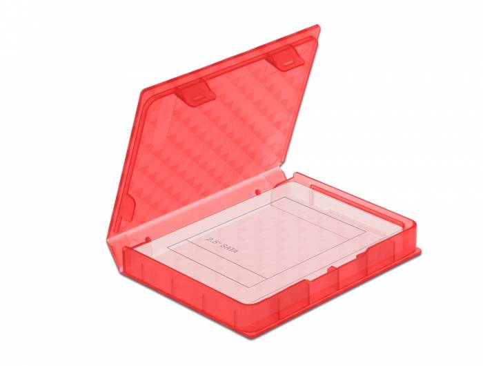 Delock Protection Box - Festplattenlaufwerk-Schutzgehäuse - Kapazität: 1 Festplatte (2,5")