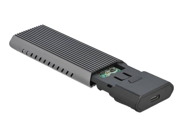 Delock External USB Type-C Combo Enclosure for M.2 NVMe PCIe or SATA SSD - Speichergehäuse - M.2 - M.2 NVMe Card / SATA