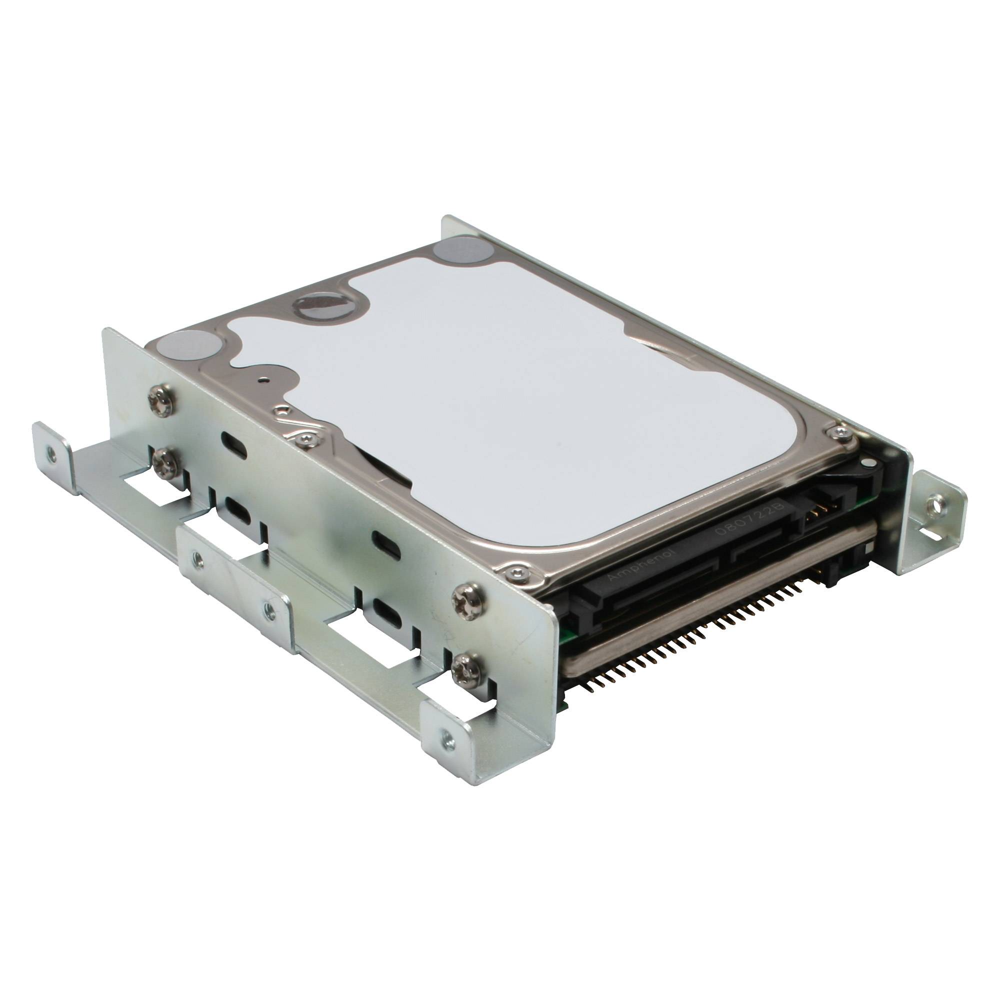 INLINE - HDD/SSD Einbauschienen - 2x 6,35cm (2,5"") zu 8,89cm (3,5"") - schwarz