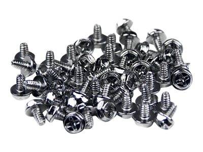 StarTech.com Ersatz PC-Montageschrauben 6-32x1/4 UNC - 50 Stück - Schrauben lang - Schrauben-Kit - Silber - 0.6 cm (Pack