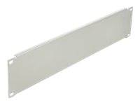 DeLOCK Network Cabinet Blind Cover - Rack-Blindabdeckungsplatte - Grau - 2U - 48.3 cm (19")