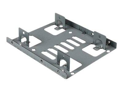 StarTech.com Dual 2,5 SATA Festplatten auf 3,5 Einbauschacht Halterung - 2-fach HDD/SSD Halterung mit SATA Strom- und Da