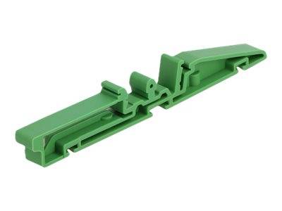 DeLOCK - DIN-Schienenklammer - grün (Packung