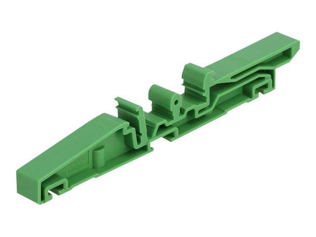 Delock - DIN-Schienenklammer - grün (Packung