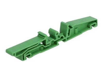 Delock - DIN-Schienenklammer - grün (Packung