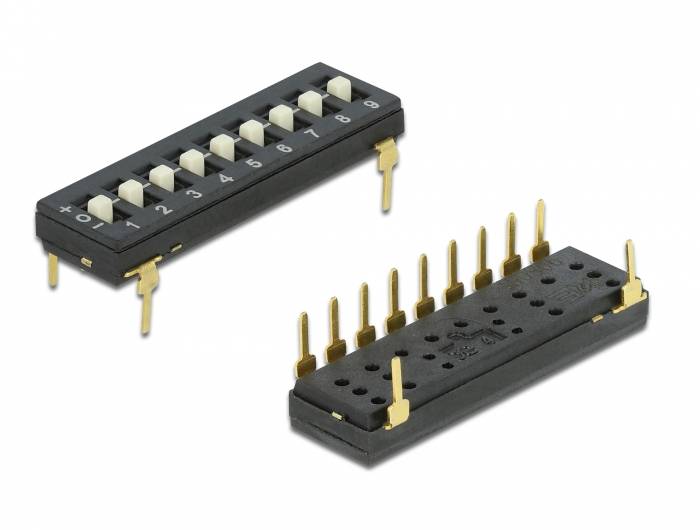 DeLOCK 66309, DIP switch, 2 Stück(e), Röhre