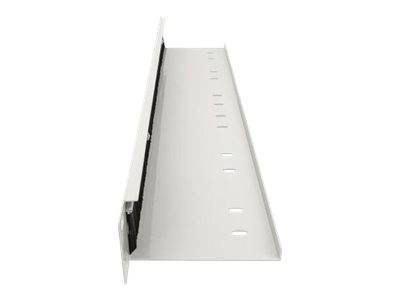 Intellinet 19"" Cable Entry Panel with Cable Tray 2-Pack, 2-Piece Set, 1U, with Brush Insert, Grey - Rack-Kabeleingangsel