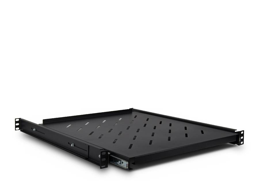 Inter-Tech SWAS-550/800 - Rack-Bodenpaneel - Schwarz, RAL 9005 - 1U - 48.3 cm (19")