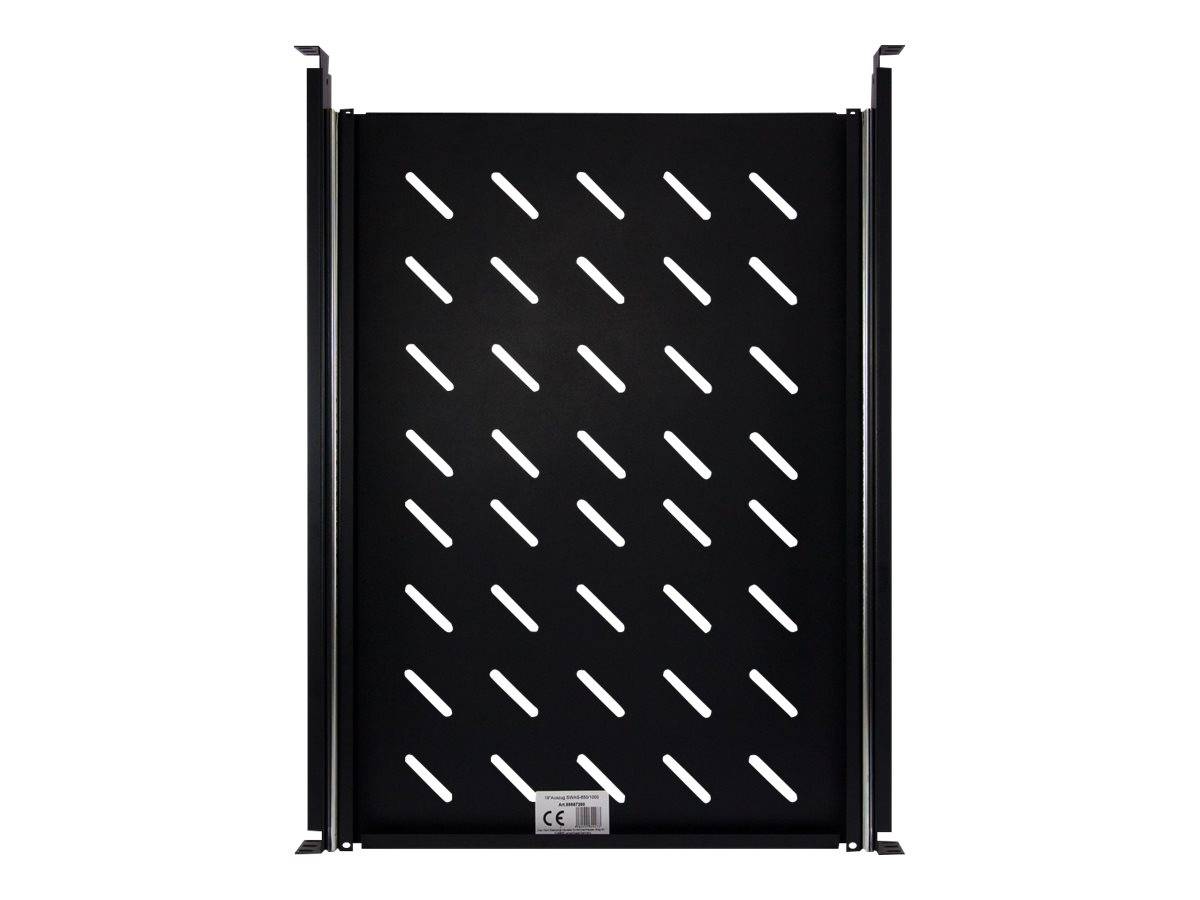 Inter-Tech SWAS-650/1000 - Rack-Bodenpaneel - Schwarz, RAL 9005 - 1U - 48.3 cm (19")