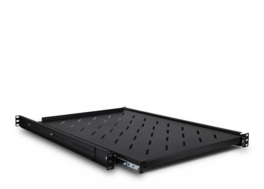 Inter-Tech SWAS-650/1000 - Rack-Bodenpaneel - Schwarz, RAL 9005 - 1U - 48.3 cm (19")