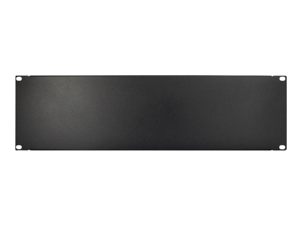 Inter-Tech - Blindplatte - Schwarz, RAL 9005 - 3U - 48.3 cm (19")