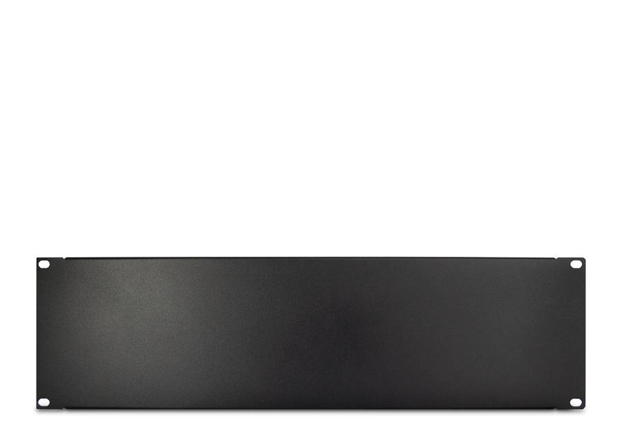 Inter-Tech - Blindplatte - Schwarz, RAL 9005 - 3U - 48.3 cm (19")