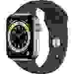 Apple Watch Series 6 (GPS + Cellular, 44 mm) Edelstahlgehäuse Gold, Sportarmband Zyperngrün