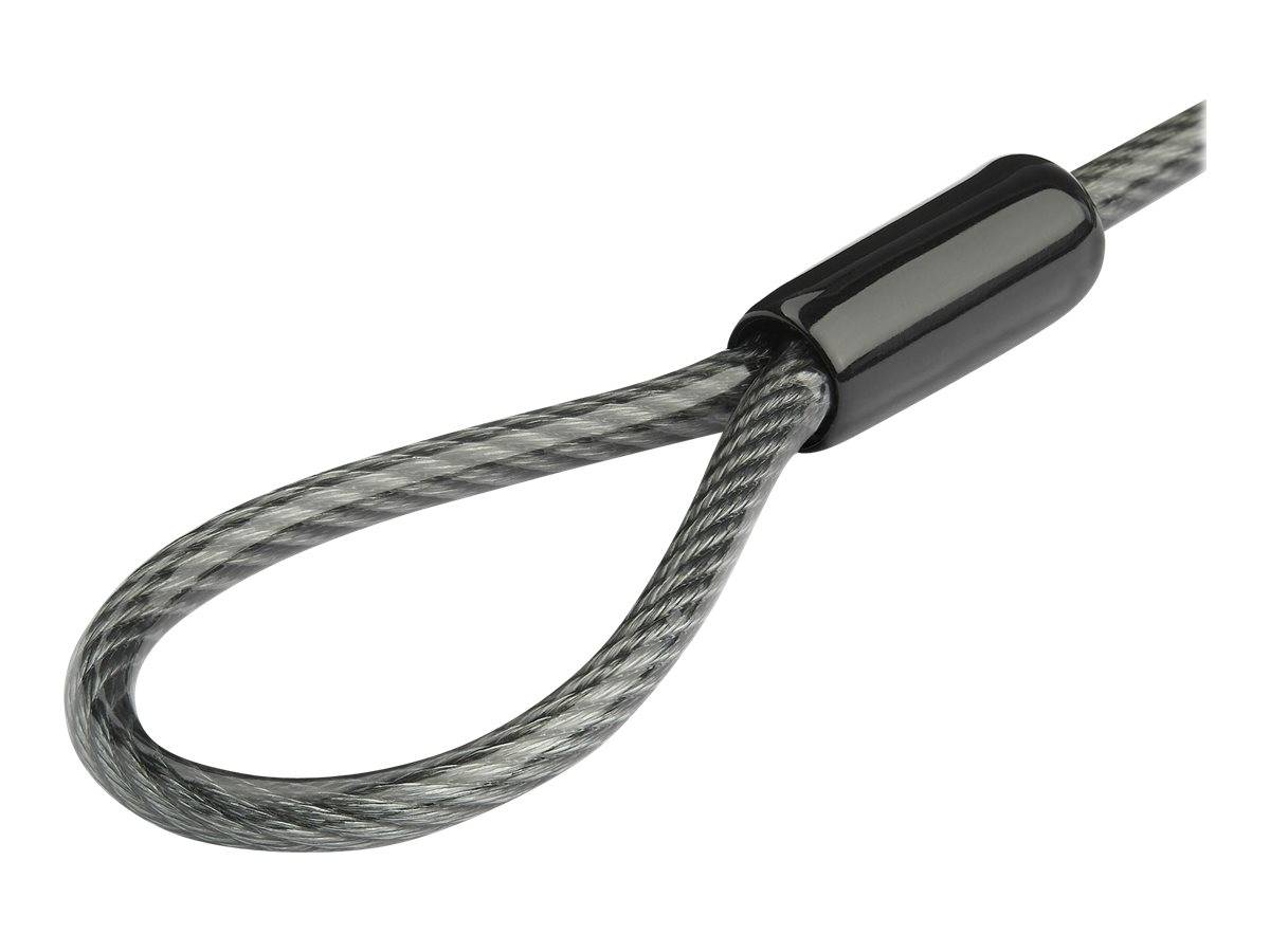 StarTech.com Laptop Kabelschloss-Verlängerung (15 cm Stahlkabel, 4-stelliges Zahlenschloss, 2,5 cm Schlaufe, Kensington