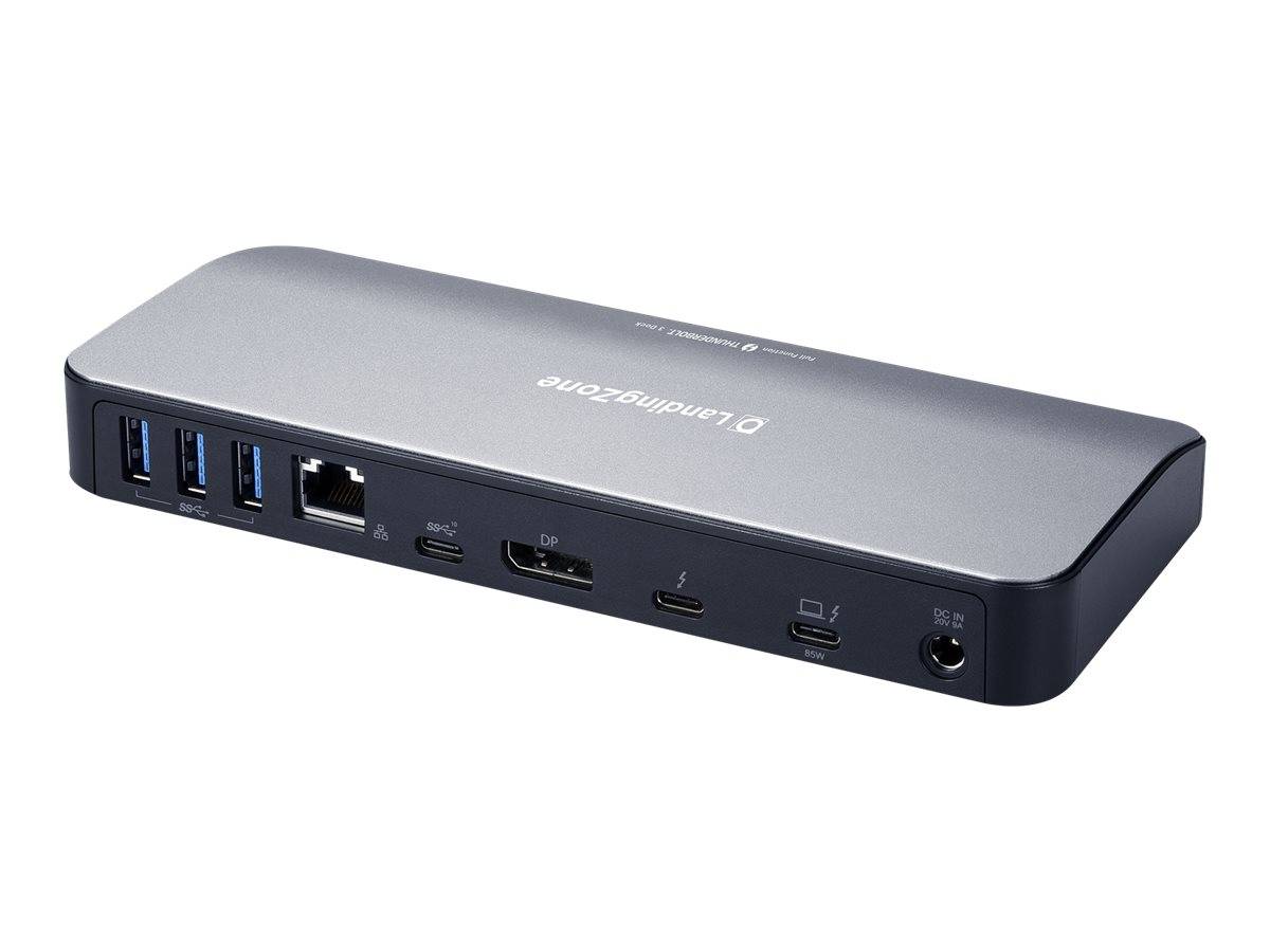 LandingZone LZTB3191 - Dockingstation - Thunderbolt 3 - DP, Thunderbolt - GigE - 180 Watt - Großbritannien, Europa - für Apple MacBook Air (Ende 201
