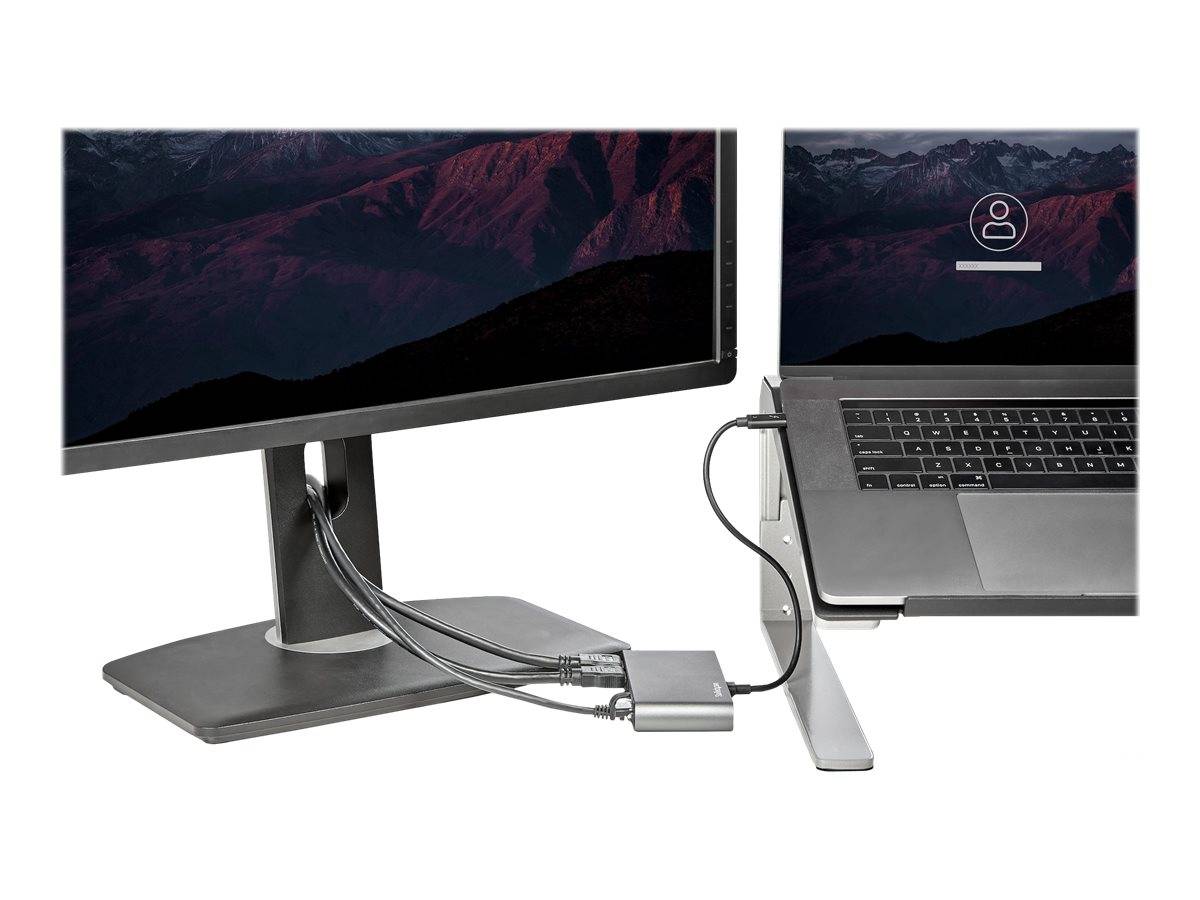 StarTech.com Thunderbolt 3 Mini Dock - Mobile TB3-Dockingstation mit dual Monitoren, HDMI 4K 60 Hz