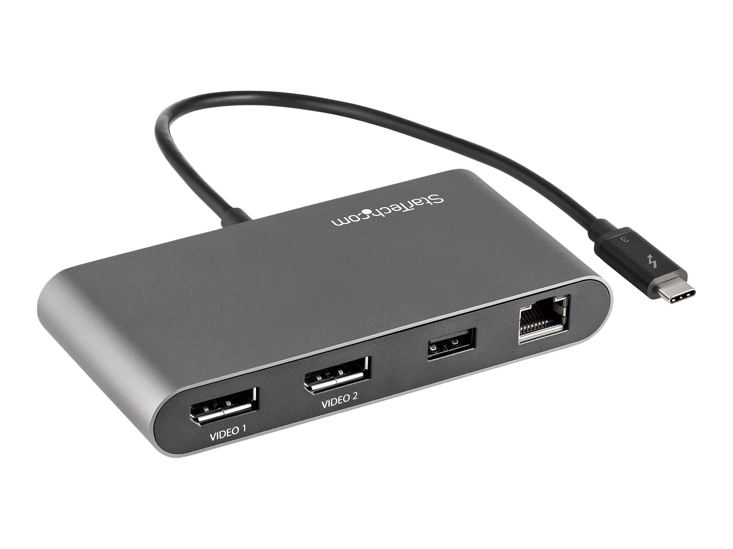 StarTech.com Thunderbolt 3 Mini Dock - Tragbare TB3-Dockingstation mit dual Monitoren und DP 4K 60 Hz